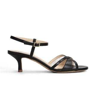 Fabio Rusconi Criss-Cross Kitten-Heel Sandals - White