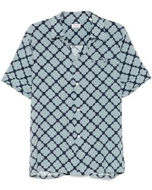 Fursac Abstract Pattern Shirt - Blue