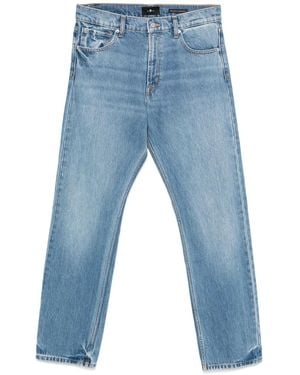 7 For All Mankind Straight-Leg Jeans - Blue