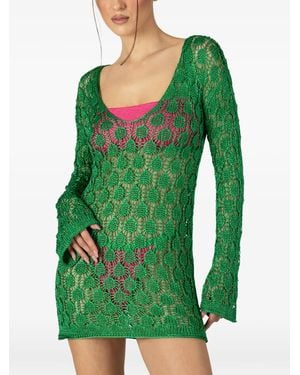 Paramidonna Mira Crochet Dress - Green