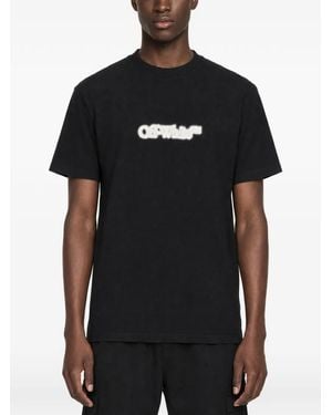 Off-White c/o Virgil Abloh Spray Print T-Shirt - Black