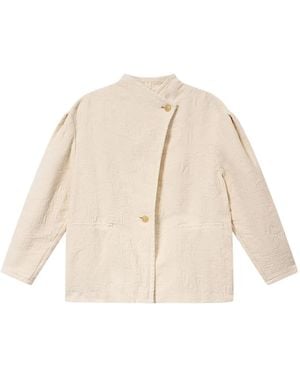 Isabel Marant Uadie Button-Fastening Jacket - Natural
