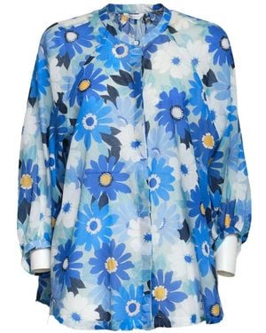 Robert Friedman Camisa Adryl Con Motivo Floral - Azul