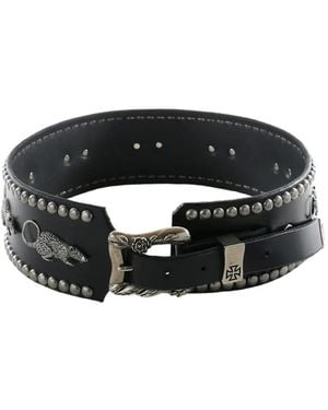 Enfants Riches Deprimes Stud-Embellished Belt - Black