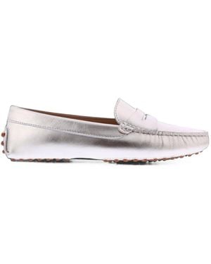 Paris Punk Penny-Strap Loafers - White