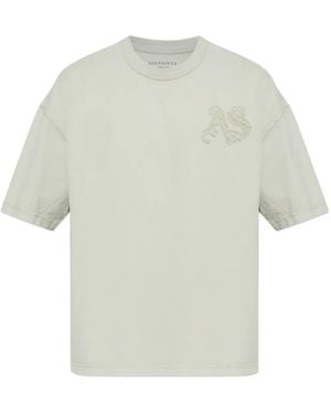AllSaints Insignia T-Shirt Met Logopatch - Wit