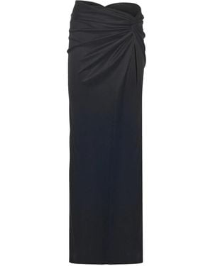 ANDAMANE Jupe Longue Zohra À Détails Torsadés - Bleu