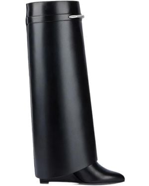 Givenchy Bottines Shark Pinch À Bouts En Amande - Noir