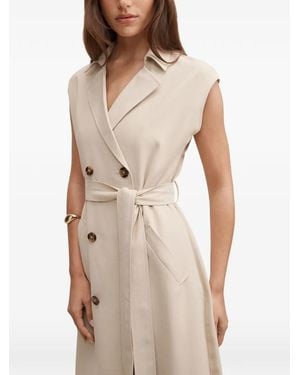 EVER NEW Elsa Sleeveless Midi Trench Dress - Natural