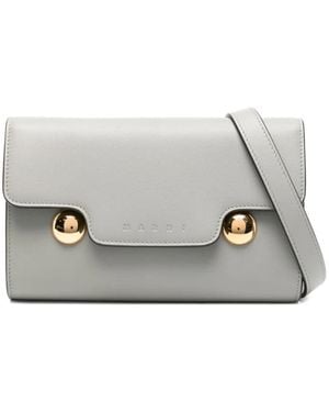 Marni レザーショルダーバッグ - ホワイト