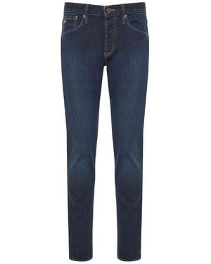 Emporio Armani ロゴパッチ ジーンズ - ブルー