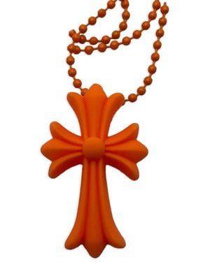 Chrome Hearts Cross Pendant Necklace - Orange