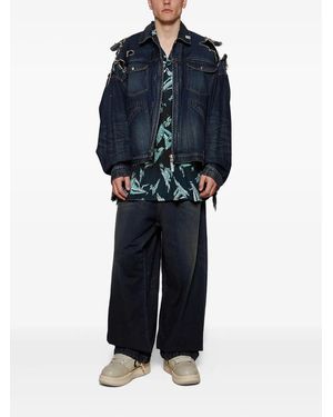 Maison Mihara Yasuhiro Aloha Overhemd - Blauw
