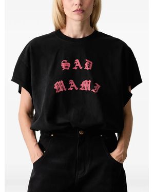 Willy Chavarria Slogan-Print Bodysuit - Black