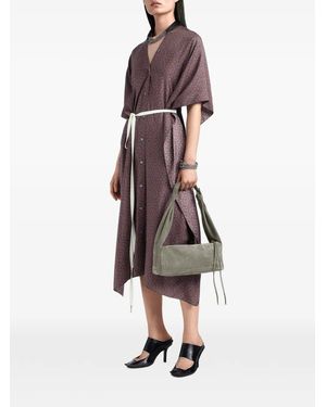 Maison Margiela Mittelgroße Box East-West-Tasche - Grau