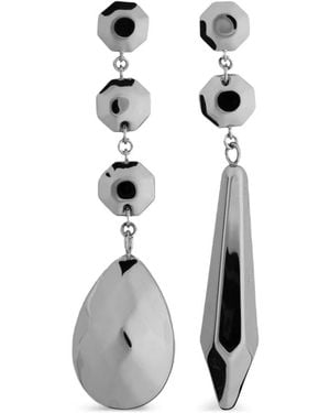 Maison Margiela Mismatched Drop Earrings - White