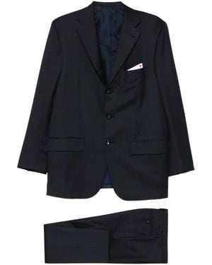 Kiton Single-Breasted Suit - Black
