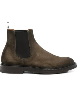Officine Creative Dude Flexi Suede Chelsea Boots - Brown