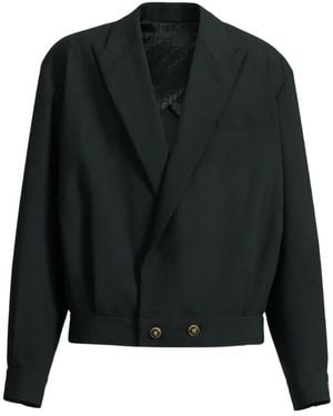 Balmain Wool 2-Button Jacket - Black