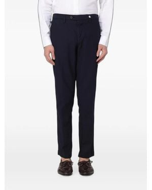 Myths Cropped Chino Trousers - Blue