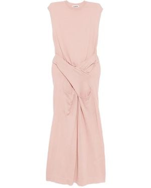 Jil Sander Draped Dress - Pink