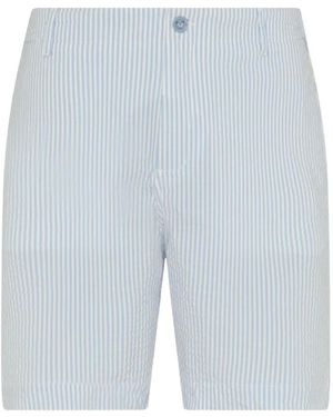 Vilebrequin Stripe-Pattern Bermuda Shorts - Blue
