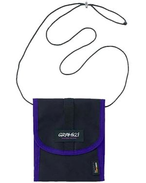 Gramicci Logo-Label Cross-Body Shoulder Bag - Blue