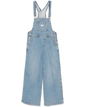 Levi's Logo-Patch Dungarees - Blue
