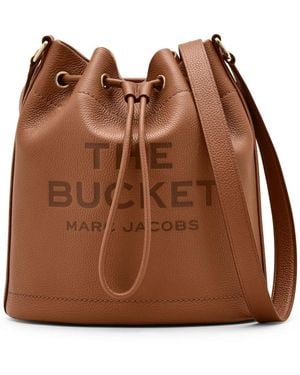 Marc Jacobs The Leather Shoulder Bucket Bag - Brown