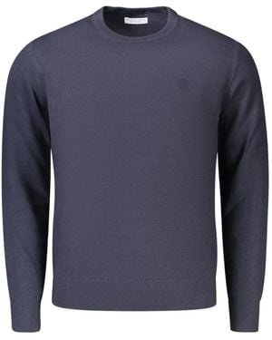 North Sails Logo-Embroidered Crew-Neck Sweater - Blue