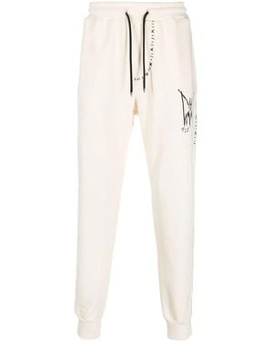MJB Pantalones De Chándal Con Estampado Gráfico - Blanco