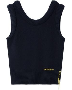 Axel Arigato Marla Knit Sleeveless Vest - Blue