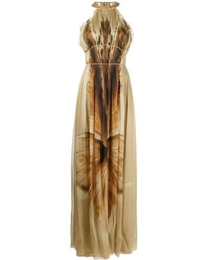Alberta Ferretti Dress Beige - Multicolor