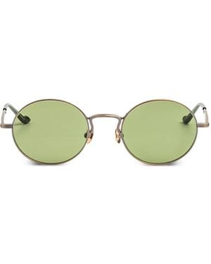 Matsuda Round-Frame Side-Shield Sunglasses - Green
