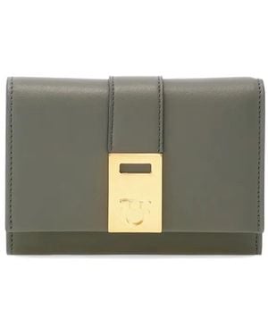 Ferragamo Hug Compact Wallet - Grey