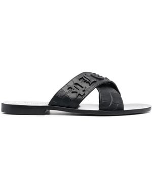 Philipp Plein Sandalen Met Open Neus - Zwart