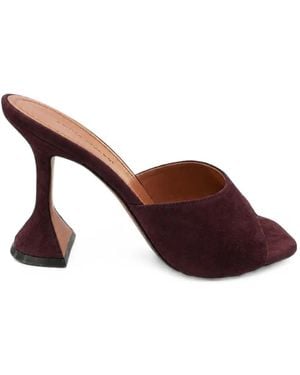 AMINA MUADDI Lupita Suede Sandals - Brown