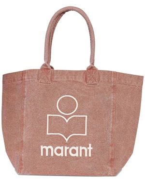 Isabel Marant Borsa Tote Con Logo - Rosa
