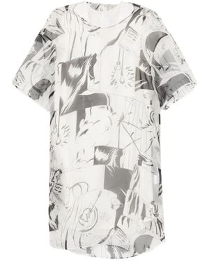 JNBY Short Sleeve Silk Dress - Grey