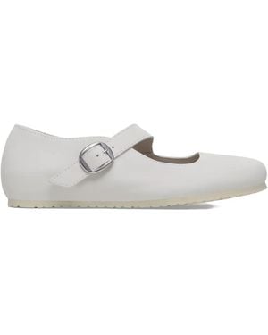 Birkenstock Tracy バックル フラットシューズ - ホワイト