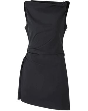 STAUD Callie Mini Dress - Black