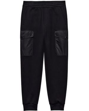 Prada Jogginghose Aus Baumwollfleece Mit Details Aus Re-Nylon - Blau