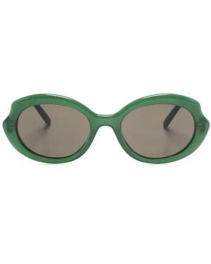 Loewe Mini Oval Slim サングラス - グリーン