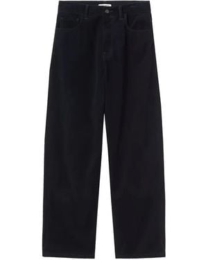 Carhartt Vaqueros Rectos Con Parche Del Logo - Azul