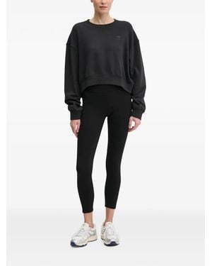 adidas Sweatshirt Mit Rundem Ausschnitt - Schwarz