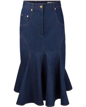 Nina Ricci Denim Mid スカート - ブルー