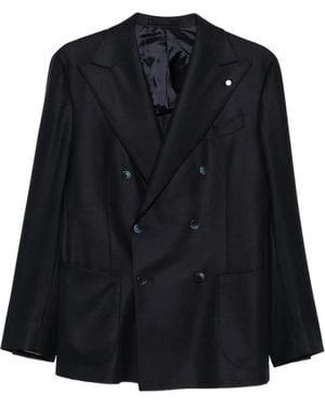 Luigi Bianchi Blazer Doppiopetto - Nero