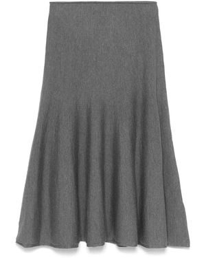 KHAITE Mayu Midi Skirt - Grey