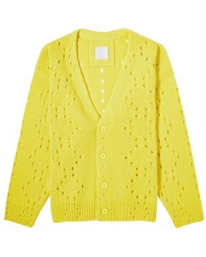 Givenchy Open Stitch Cardigan - Yellow