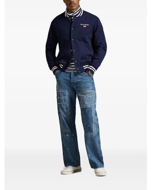 Polo Ralph Lauren Polo Sport Fleece Baseball Jacket - Blue